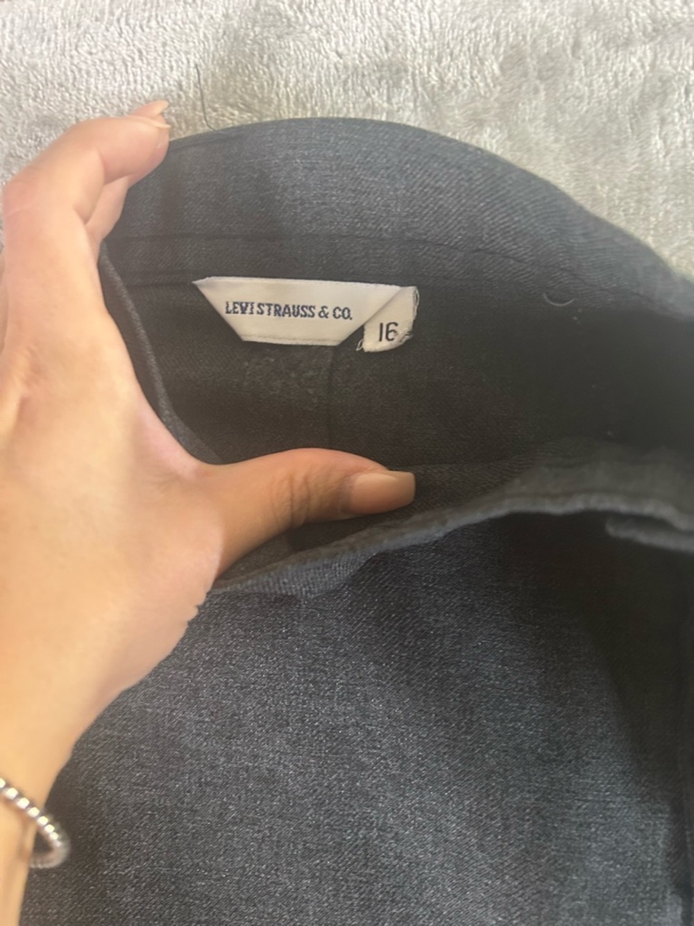 Levi's Dark Gray wide-Leg trousers Pants - Picture 3 of 10